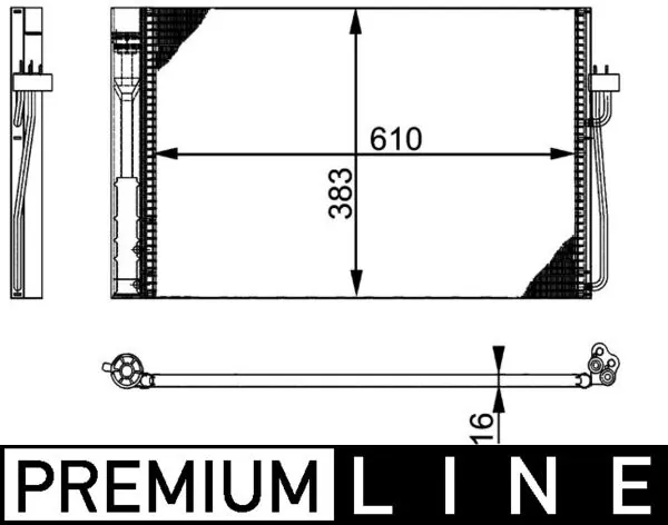 AC345000P Mahle Original Конденсатор