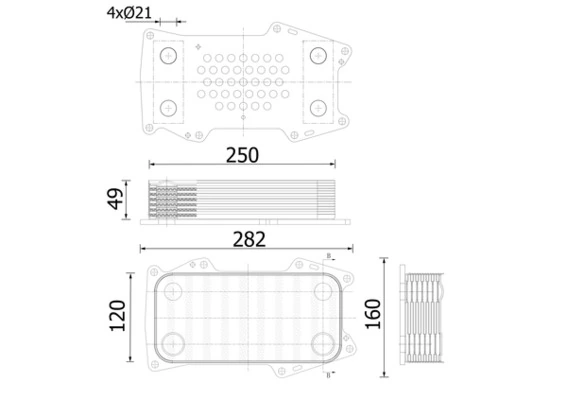 Купити 21695997 Volvo Радіатор масляний