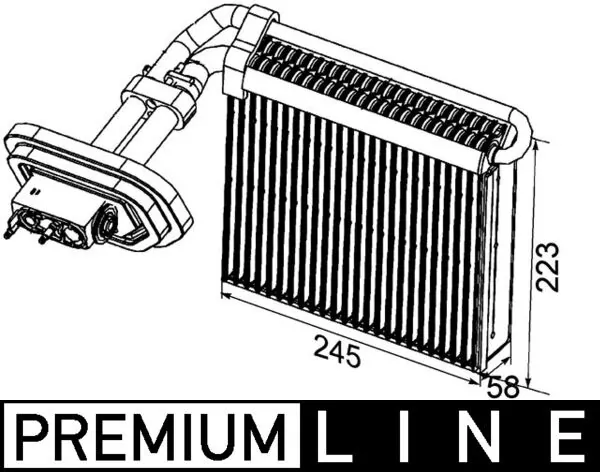 Випаровувач кондиціонера Mahle Original AE99000P ціна, від 69.26 USD
