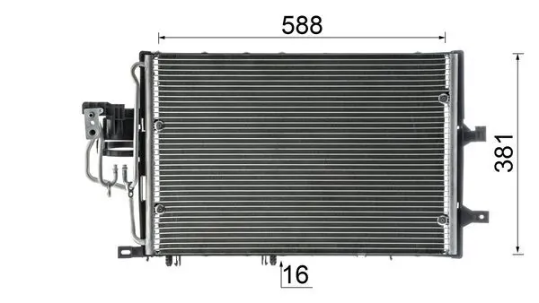 Радіатор кондиціонера AC310000S Mahle Original