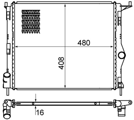 Радіатор CR1765000S Mahle Original