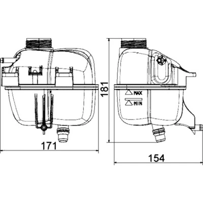 CRT87001S Mahle Original Розширювальний бачок охолодження