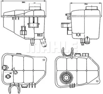 CRT126000S Mahle Original Розширювальний бачок охолодження