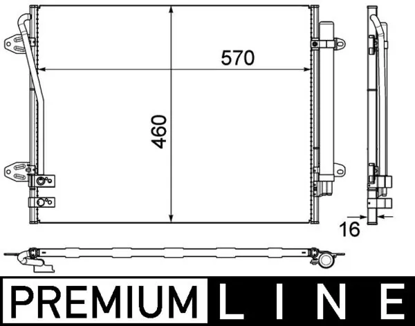 AC734000P Mahle Original Конденсатор