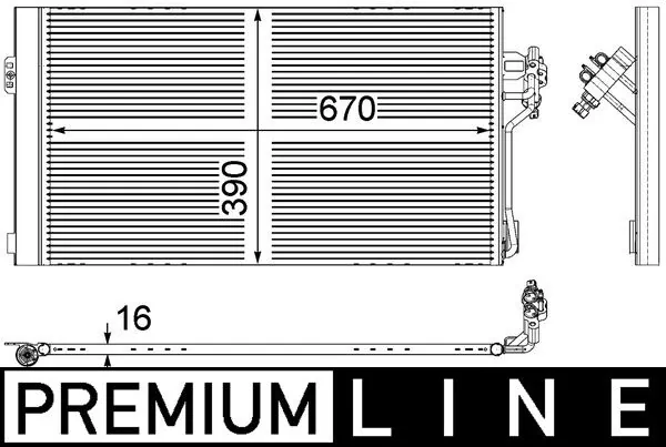AC762000P Mahle Original Конденсатор
