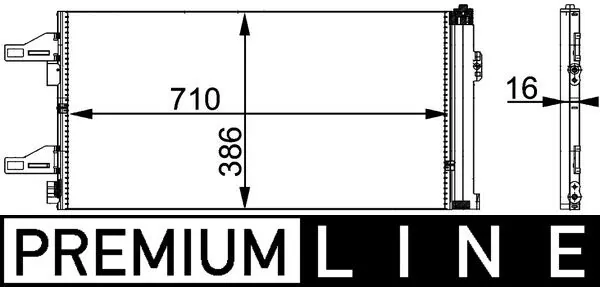 AC363000P Mahle Original Конденсатор