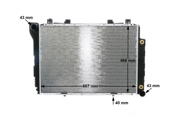 CR246000S Mahle Original Радіатор охолодження двигуна