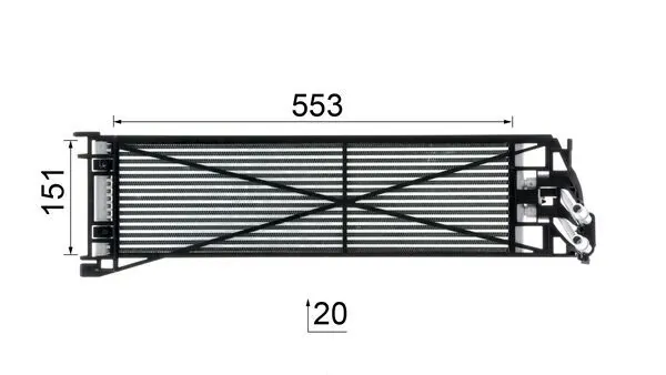 CLC306000P Mahle Original Радіатор охолодження, АКПП