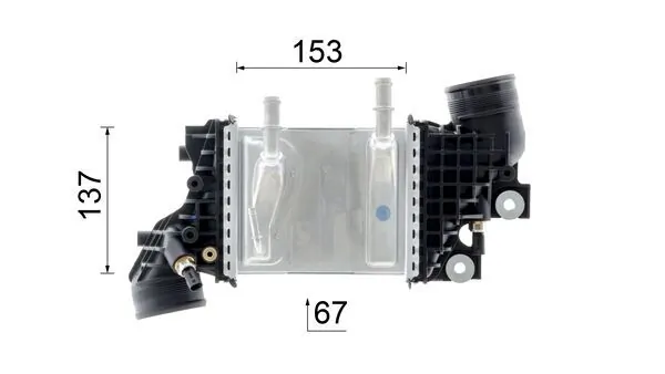 CI663000P Mahle Original Охолоджувач наддувочного повітря