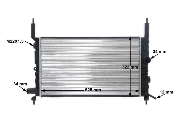 Радіатор основний Mahle Original CR446000S ціна, від 42.41 USD