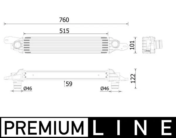 Купити 13299920 Peugeot/Citroen Радіатор интеркуллера