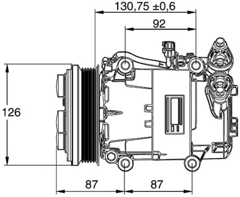 Компресор системи кондиціювання Mahle Original ACP54000P ціна, від 78.92 USD