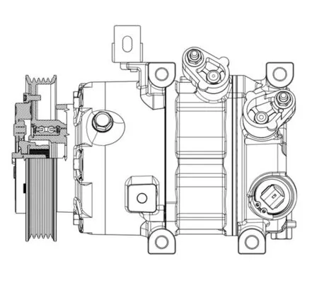 Компресор кондиціонера ACP638000P Mahle Original
