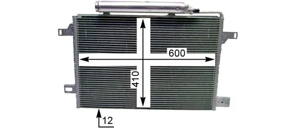 Радіатор кондиціонера AC369000P Mahle Original