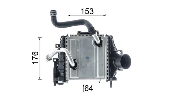 Купити CI641000P Mahle Original Радіатор интеркуллера