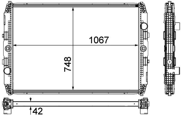 Радіатор основний MAN 81061016502 ціна, від 608.90 USD