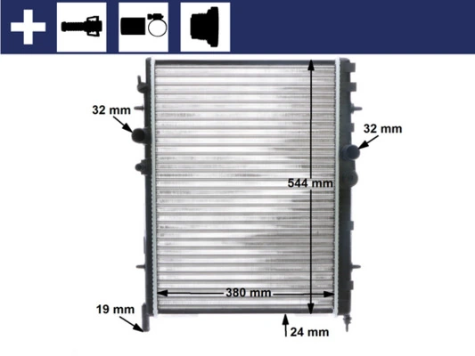 Купити CR515000S Mahle Original Радіатор двигуна