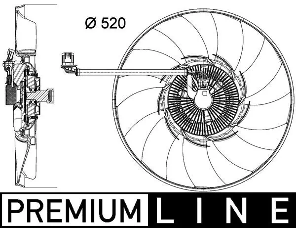 CFF474000P Mahle Original Електровентилятор радіатора