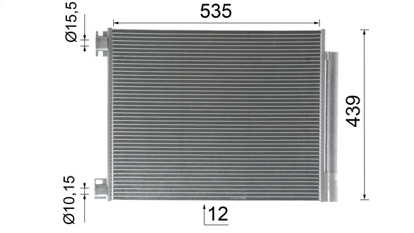 Радіатор кондиціонера AC1016000P Mahle Original