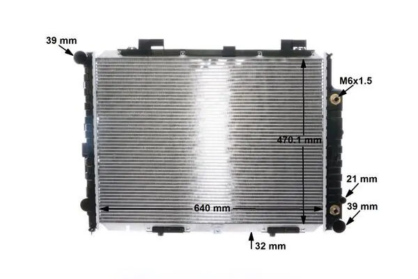 CR2204001S Mahle Original Радіатор охолодження двигуна