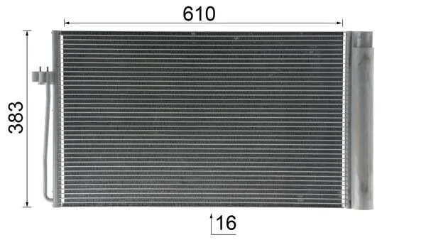 AC345000P Mahle Original Конденсатор