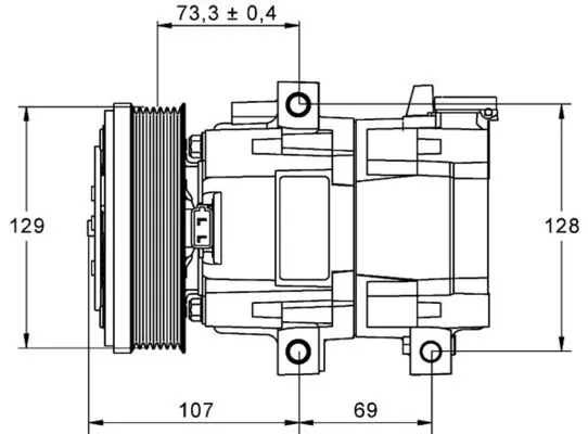 ACP855000P Mahle Original Компресор холодоагенту
