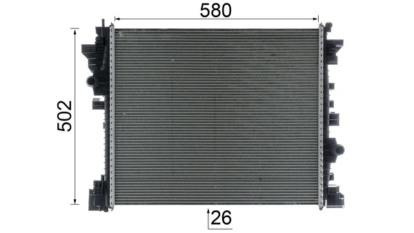 CR2598000P Mahle Original Радіатор охолодження двигуна, додатковий