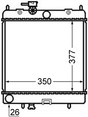 Радіатор CR760000S Mahle Original