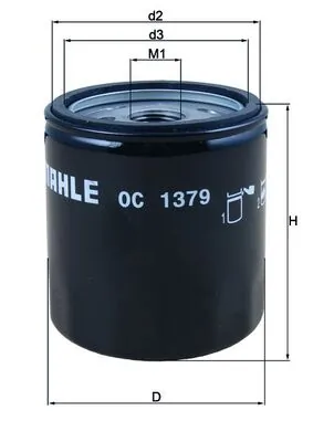 OC1379 Mahle Original Фільтр масла