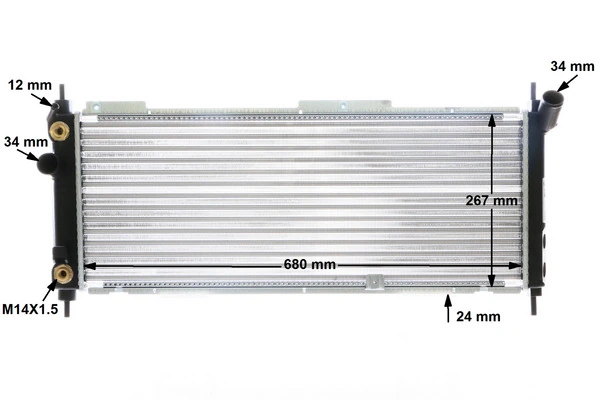 CR357000S Mahle Original Радіатор охолодження двигуна