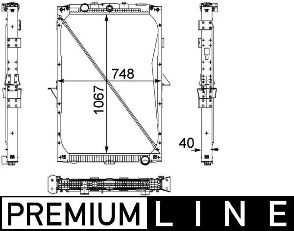 CR819000P Mahle Original Радіатор охолодження двигуна