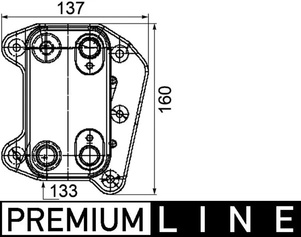 CLC104000P Mahle Original Радіатор масляний