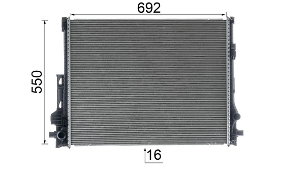 Радіатор охолодження Mahle Original CR2607000P