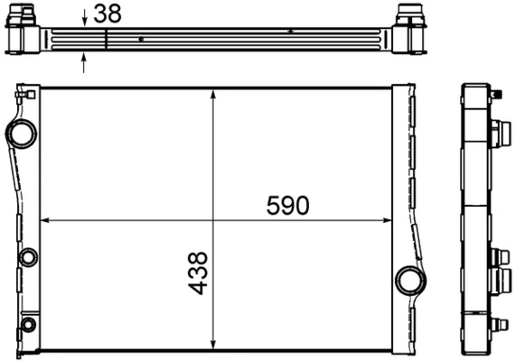 Радіатор CR1049000S Mahle Original