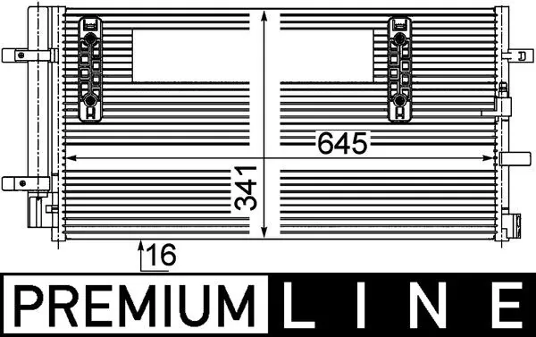 AC457000P Mahle Original Конденсатор