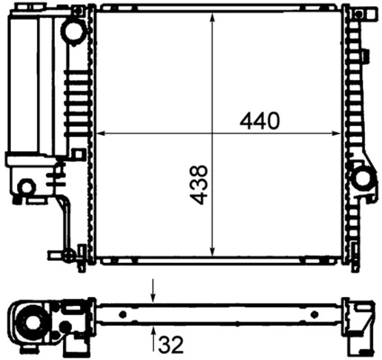 Радіатор CR330000P Mahle Original