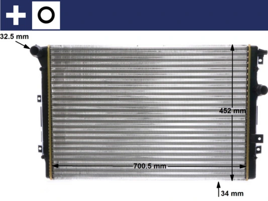 Купити CR2032000S Mahle Original Радіатор двигуна