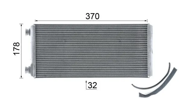 AH5000P Mahle Original Радіатор опалювача салону