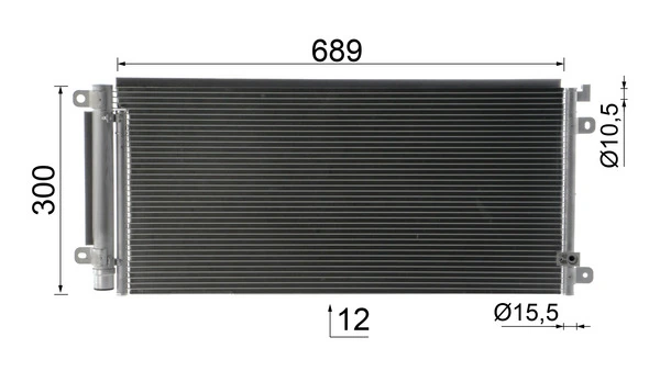 Радіатор кондиціонера AC104000P Mahle Original