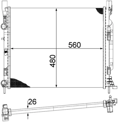 Радіатор CR1155000S Mahle Original