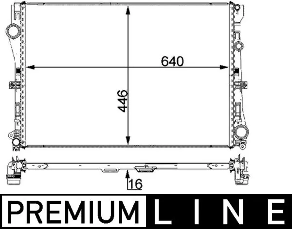 CR2100000P Mahle Original Радіатор охолодження двигуна