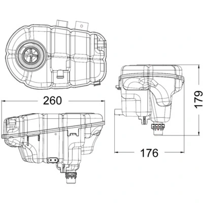 CRT60000S Mahle Original Розширювальний бачок охолодження