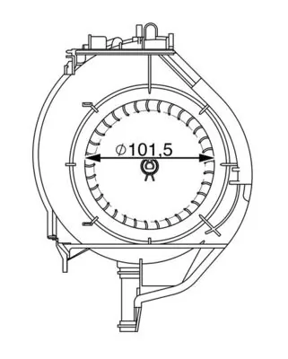 AB266000S Mahle Original Електромотор пічки