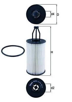 OX814D Mahle Original Фільтр масла