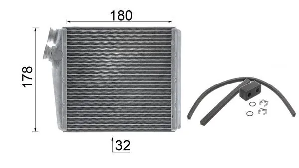Радіатор пічки (обігрівача) Mahle Original AH192000P ціна, від 35.23 USD