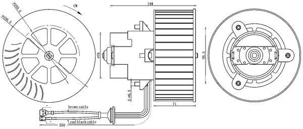AB6000S Mahle Original Електромотор пічки