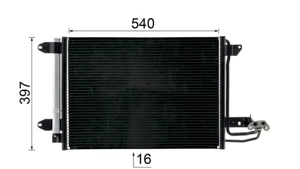 Конденсатор кондиціонера Mahle Original AC324000S ціна, від 88.12 USD