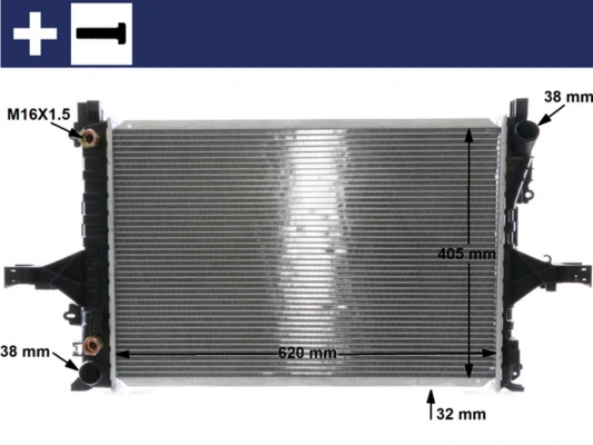 Купити CR1547000S Mahle Original Радіатор двигуна