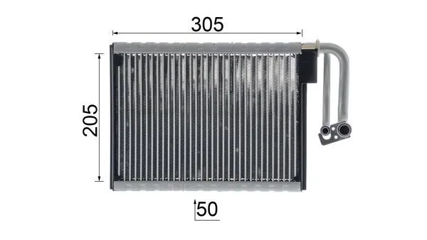 AE88000P Mahle Original Охолоджувач повітря
