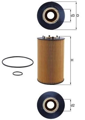 OX435D Mahle Original Фільтр масла